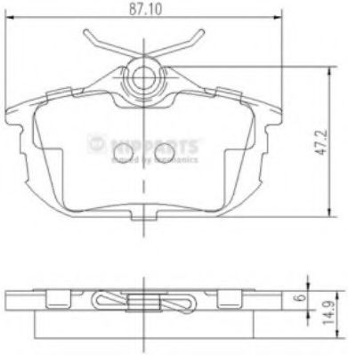 Гальмiвнi колодки дисковi BLUEPRINT арт. J3615012