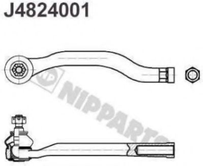 Накiнечник рульової тяги TOKO CARS арт. J4824001