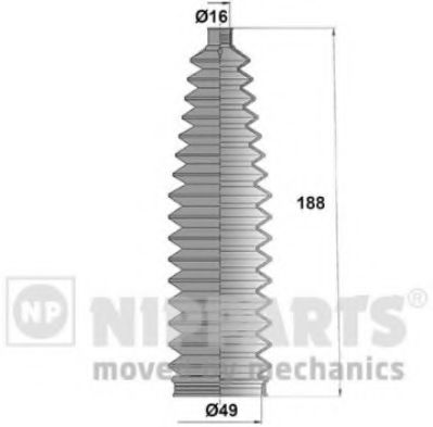 Пильовик рульового механізма