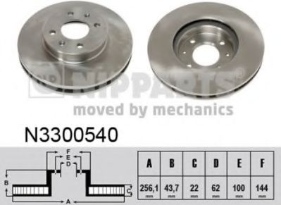 Гальмiвнi диски BOSCH арт. N3300540