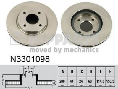 Гальмiвнi диски ABS арт. N3301098