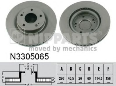 Гальмівний диск ABS арт. N3305065