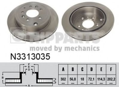 Гальмiвнi диски ABS арт. N3313035