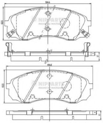 Гальмівні колодки AUTOX арт. N3600329