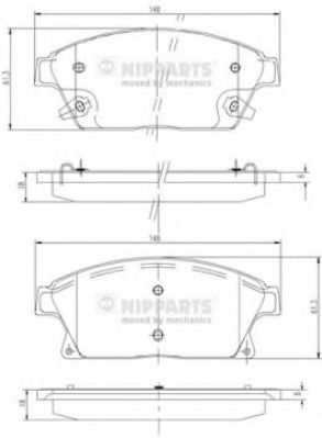 Гальмiвнi колодки дисковi BOSCH арт. N3600915