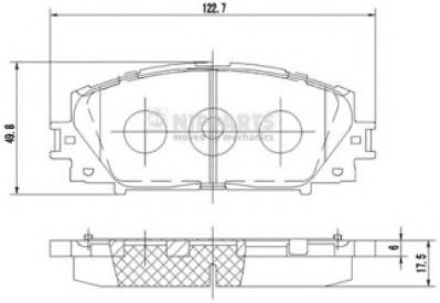 Гальмiвнi колодки дисковi BOSCH арт. N3602127