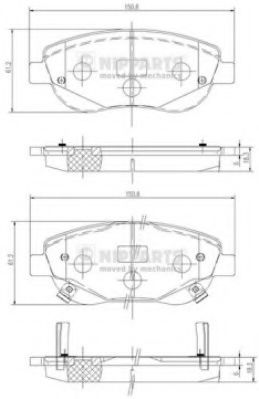 Гальмiвнi колодки дисковi FERODO арт. N3602135