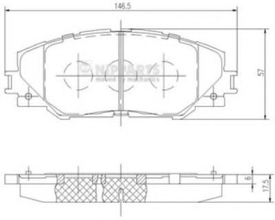 Гальмівні колодки TOYOTA арт. N3602138