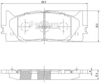 Гальмівні колодки ABS арт. N3602141