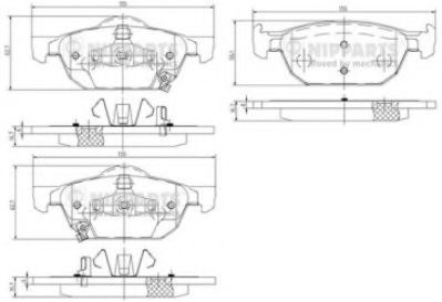 Гальмiвнi колодки дисковi TRW арт. N3604067