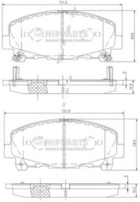 Гальмівні колодки FRICTION MASTER арт. N3604069