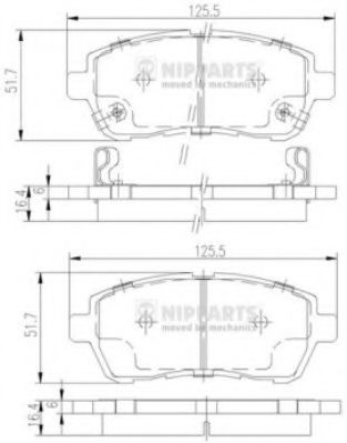 Гальмівні колодки BREMBO арт. N3606022