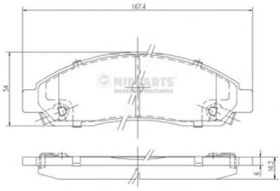 Гальмівні колодки BREMBO арт. N3609010