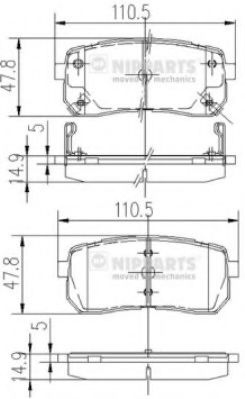 Гальмівні колодки BREMBO арт. N3610308