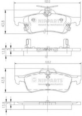 Гальмiвнi колодки дисковi BOSCH арт. N3612036