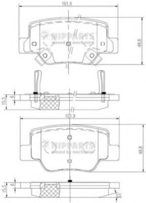 Гальмівні колодки BREMBO арт. N3612040