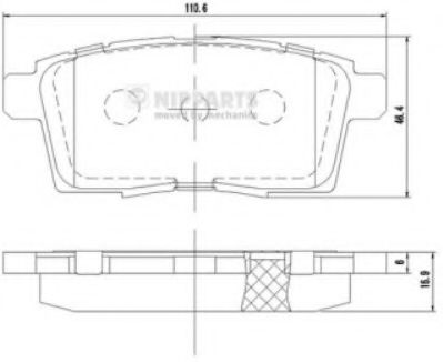 Гальмiвнi колодки дисковi HELLAPAGID арт. N3613024