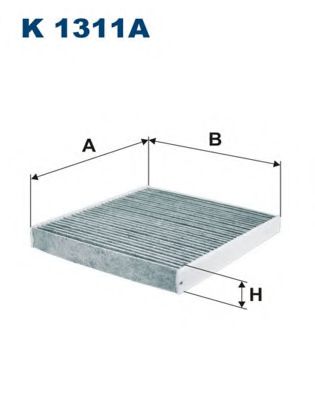 Фiльтр салону вугiльний FEBIBILSTEIN арт. K1311A