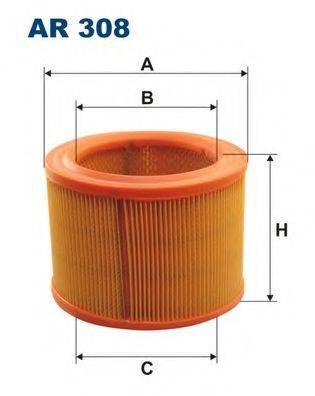 Фiльтр повiтряний WIXFILTERS арт. AR308