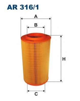 Фiльтр повiтряний MECAFILTER арт. AR3161