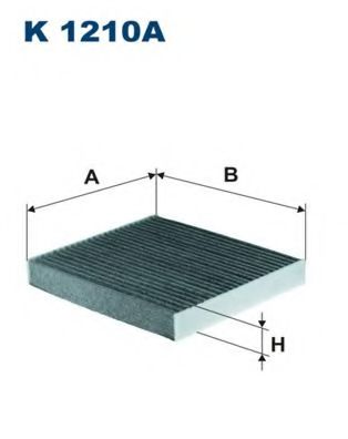 Фiльтр салону вугiльний HENGSTFILTER арт. K1210A