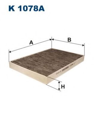 Фiльтр салону вугiльний HENGSTFILTER арт. K1078A