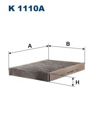 Фiльтр салону вугiльний BLUEPRINT арт. K1110A