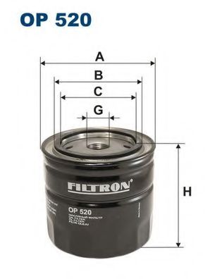 Фiльтр масляний KNECHT арт. OP520