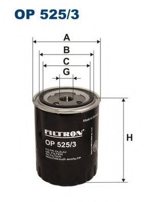 Фiльтр масляний ALCOFILTER арт. OP5253