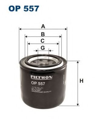 Фiльтр масляний h=82mm PUROLATOR арт. OP557