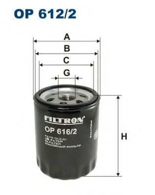 Фiльтр масляний h=97mm UFI арт. OP6162