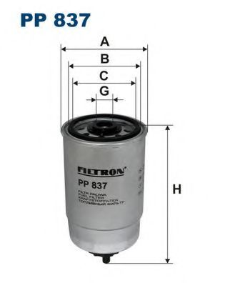 Фiльтр паливний MFILTER арт. PP837