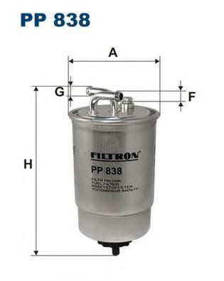 Фiльтр паливний FEBIBILSTEIN арт. PP838