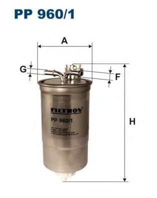 Фiльтр паливний PURFLUX арт. PP9601