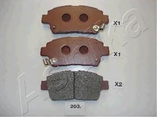 Колодки гальмiвнi дисковi {з пластинами передн.} BREMBO арт. 5002203