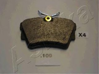 Колодки гальмівні дискові задні RENAULT, OPEL (вир-во ASHIKA) TRW арт. 5101109
