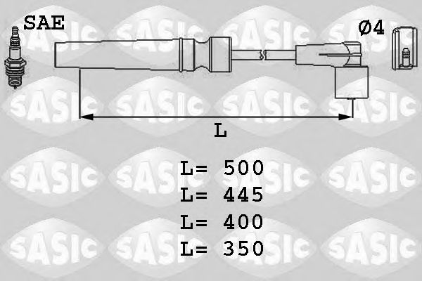 Дріт запалювання CHEVROLET, DAEWOO 1.6 (компл.) (вир-во SASIC) HÜCO арт. 9286003