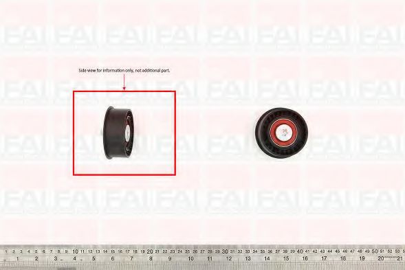 Фото - Ролік ГРМ 63X8X23 Opel 1.6 16V 93- FAI AutoParts - T9400