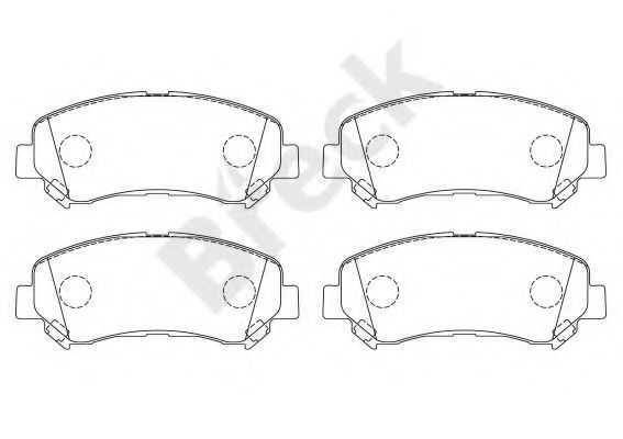 Комплект гальмівних колодок NISSAN арт. 246320070100