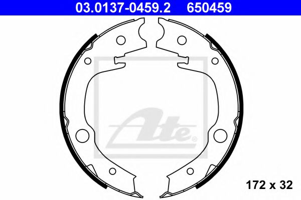 Гальмівні колодки, барабанні BREMBO арт. 03013704592