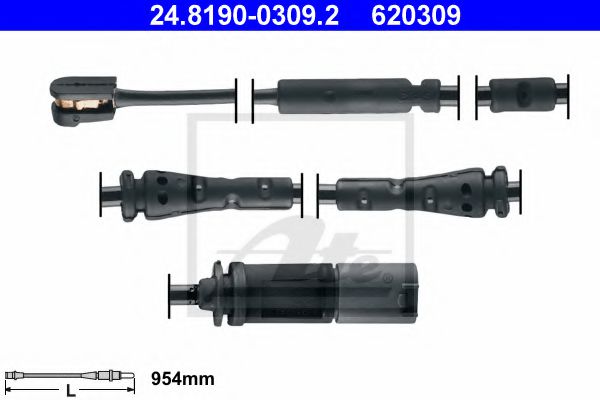 Датчик зносу гальмівних колодок BOSCH арт. 24819003092