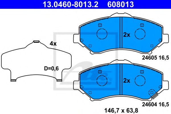 Р“Р°Р»СЊРјС–РІРЅС– РєРѕР»РѕРґРєРё BREMBO арт. 13046080132