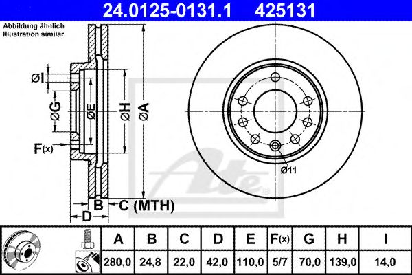 Диск гальмівний FRICTION MASTER арт. 24012501311