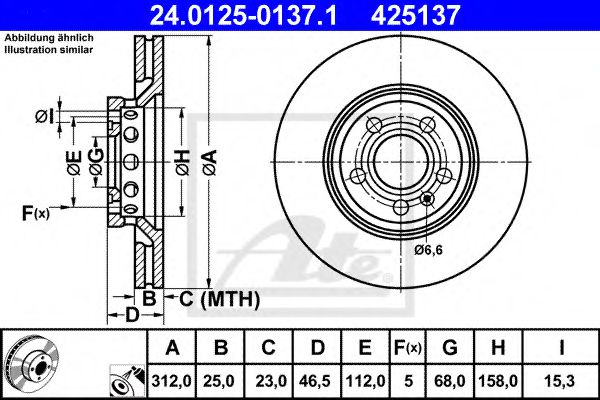 Гальмівний диск FRICTION MASTER арт. 24012501371