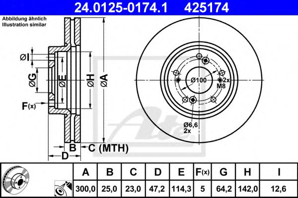 Гальмівний диск BLUEPRINT арт. 24012501741