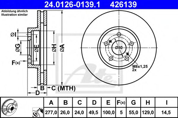 Гальмівний диск BLUEPRINT арт. 24012601391