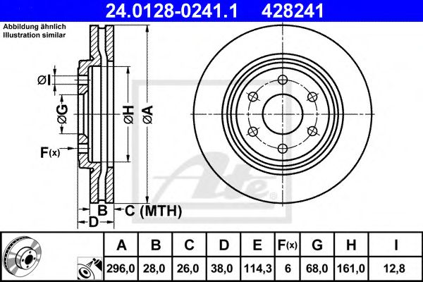 Диск гальмівний BREMBO арт. 24012802411