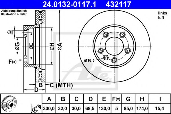 Гальмівний диск FRICTION MASTER арт. 24013201171