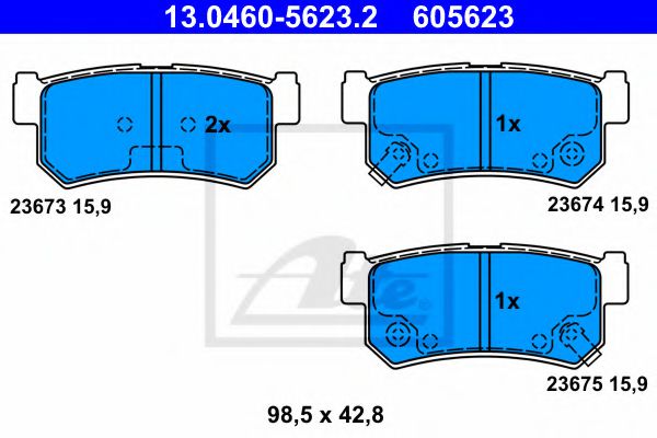 Гальмівні колодки, дискові BLUEPRINT арт. 13046056232