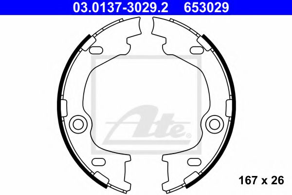 Гальмівні колодки, барабанні BREMBO арт. 03013730292